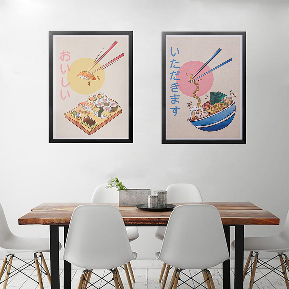Japanese Food Lifestyle - Japanische Stil Küche Essen Poster und