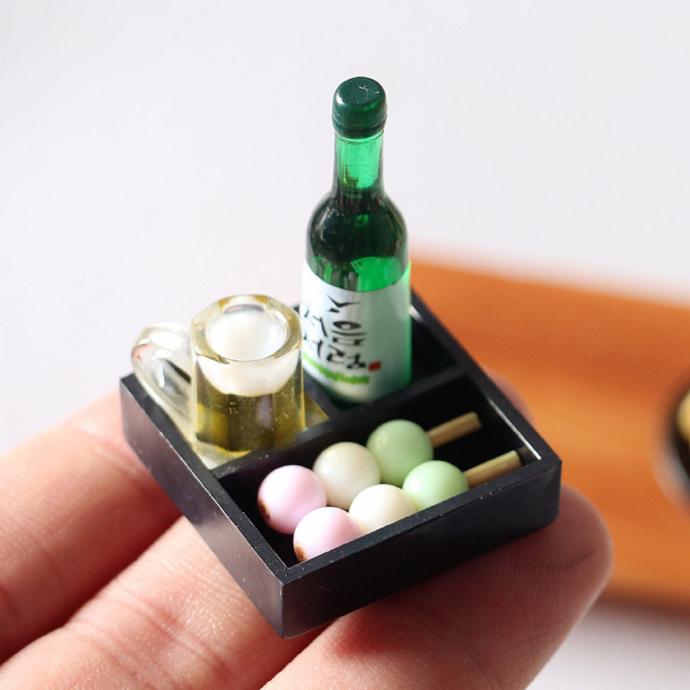 Japanese Lifestyle Japanese - 3-teiliges Mini-Sushi-Set, realistisch, dekorativ, für Mini-Häuser,