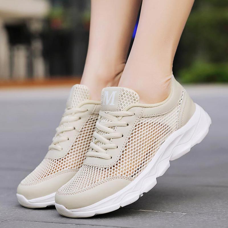 Japanese Minimalist Lifestyle Name - Sommer Atmungsaktive Turnschuhe Frauen Mesh frauen