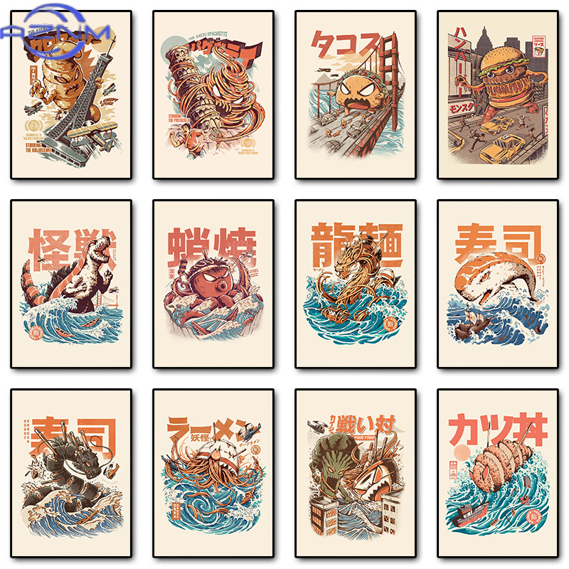 Japanese Food Lifestyle - AZNM Japanische Kaijus Food Sushi Ramen