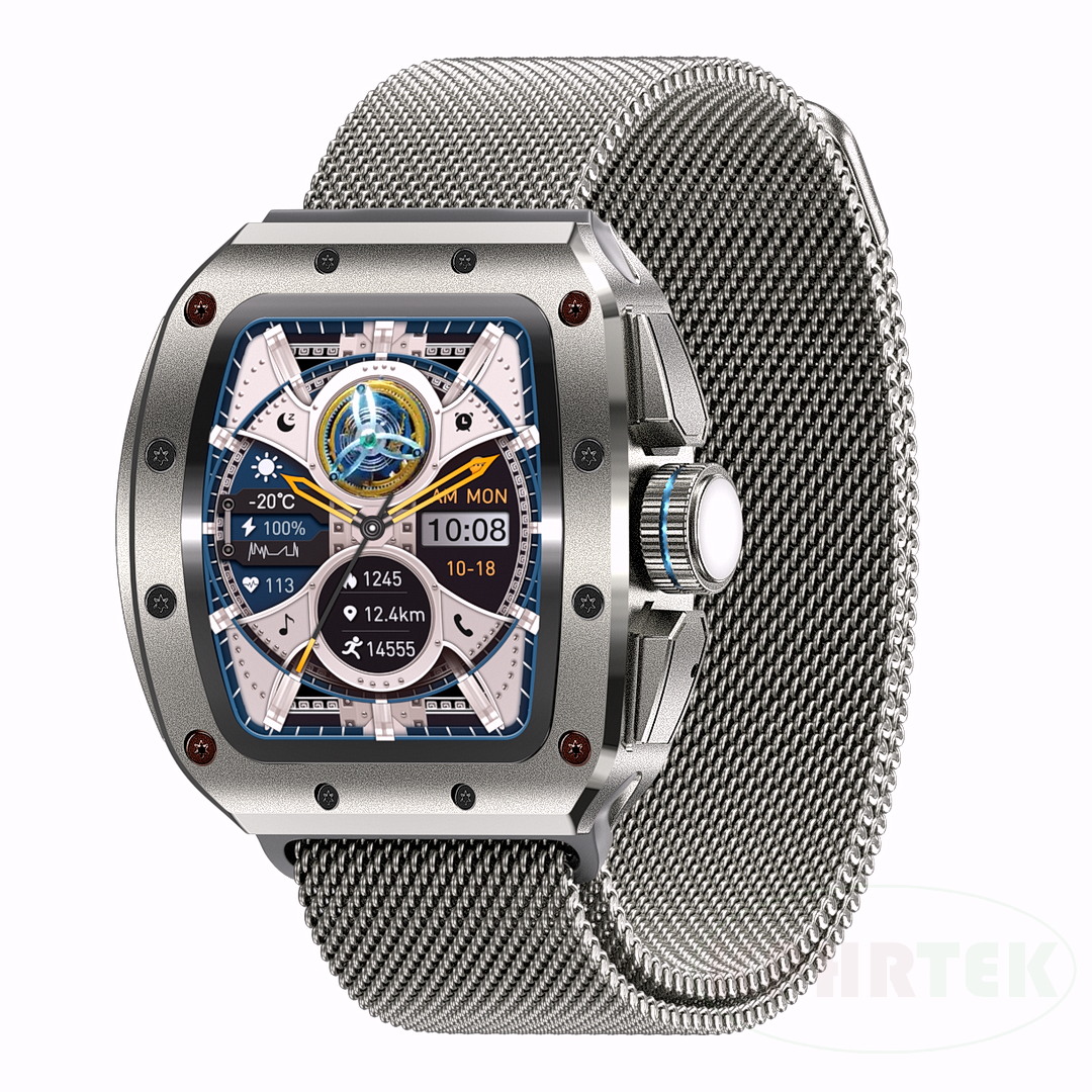 Japanese Man Lifestyle - Smartwatch V68, 1,76 Zoll/300 mAh Akku/Fitness-Herzfrequenz-Sportuhr