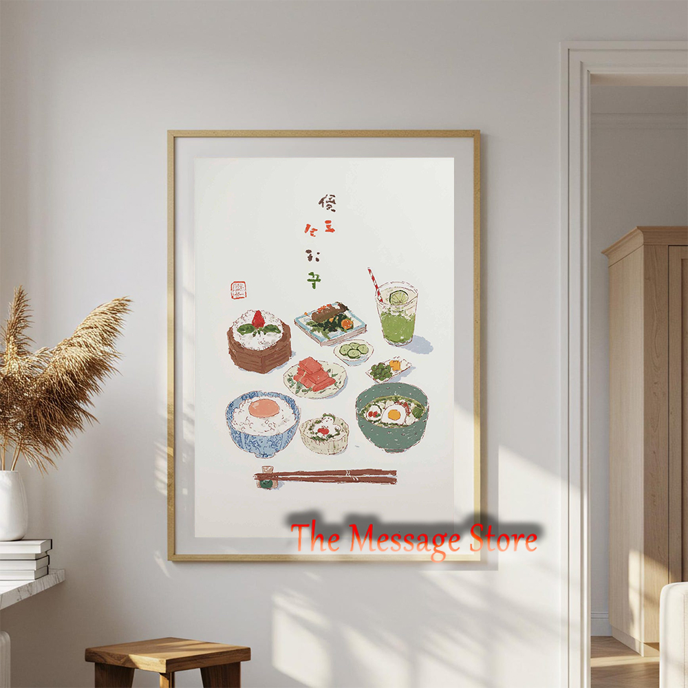 Japanisches Frühstücks-Poster  – Japanese Food Lifestyle Bewertung und Preis