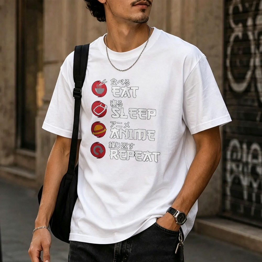 Eat Sleep Anime Repeat Japanis – Japanese Man Lifestyle Bewertung und Preis